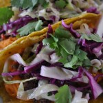 bean and cabbage tacos