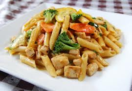 spiced pasta and veg