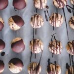 Chocolate Drizzled Cookie Dough Bites